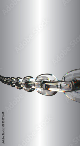 Wallpaper Mural Glass Chain Scale Variation 3D Connection Size Concept Background Torontodigital.ca
