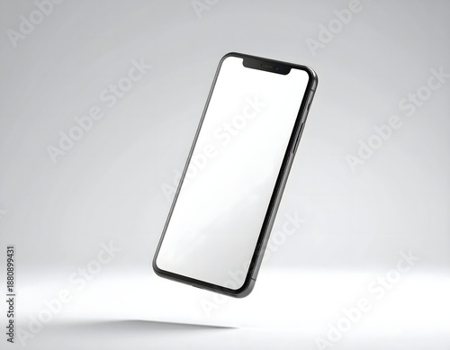 Futuristic Mobile Device Isolated On Clean Background