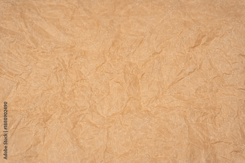 Fototapeta premium Crumpled paper as background. Top view.