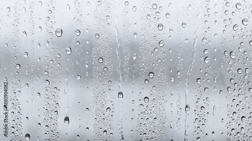 Realistic Water Droplets Texture On Clean White Background