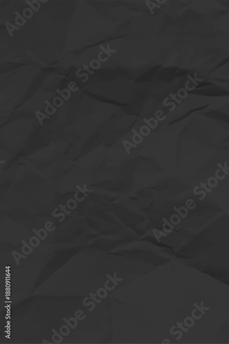 Black clean crumpled paper