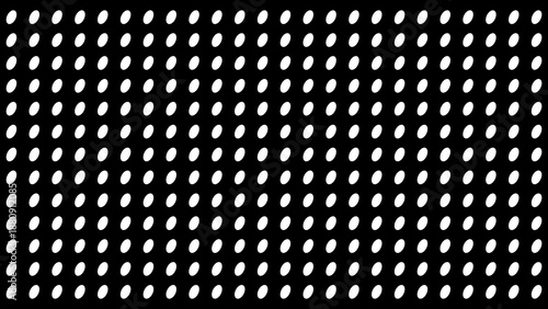 Fotografia Black and white pattern featuring evenly spaced dots on a textured background