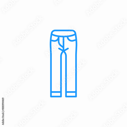 casual leg wear pants icon sign vector