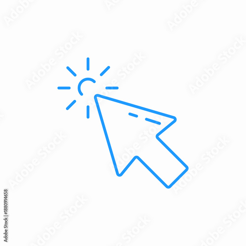 click pointer interaction icon sign vector
