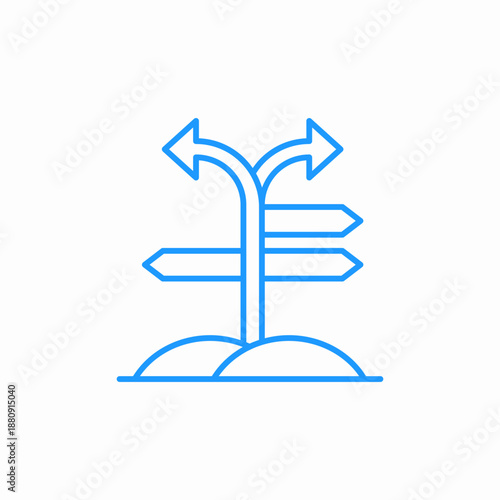 direction sign road icon sign vector