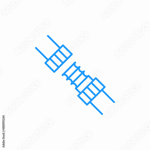 electrical wire connector icon sign vector