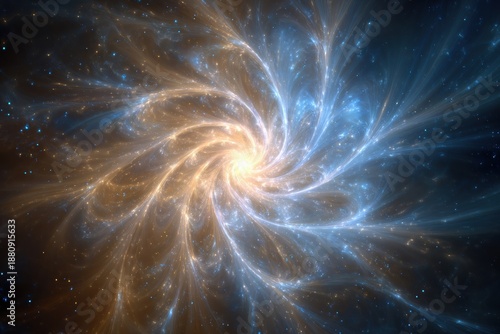 Swirling Cosmic Energy: A Nebula Bursting with Light and Stardust Dreams