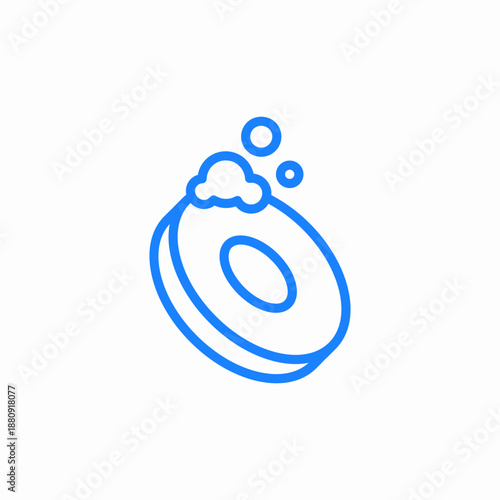 puff sponge icon sign vector