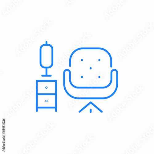 reading corner icon sign vector