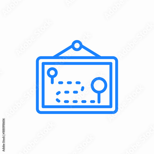route planner icon sign vector