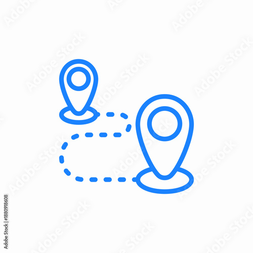 route road icon sign vector