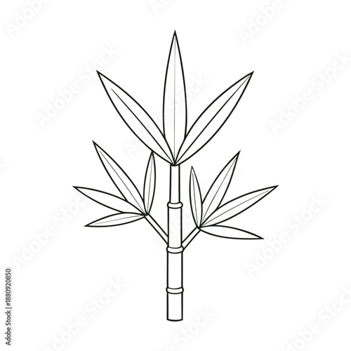 Graceful bamboo leaves sway gently in the breeze, their slender green blades creating a serene, natural scene full of calm, elegance, and peaceful vibes.
