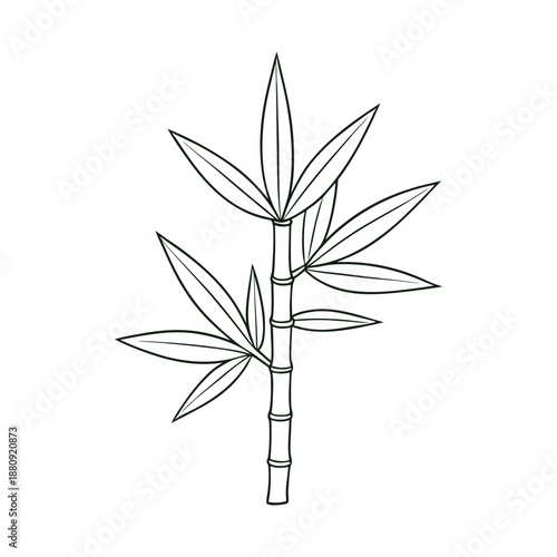 Graceful bamboo leaves sway gently in the breeze, their slender green blades creating a serene, natural scene full of calm, elegance, and peaceful vibes.
