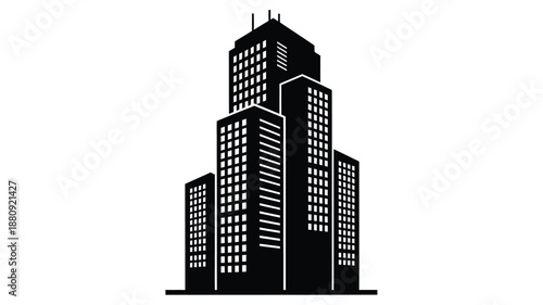 tall building with distinctive silhouette high quality professional