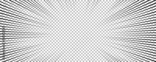 Black comic book transparent background