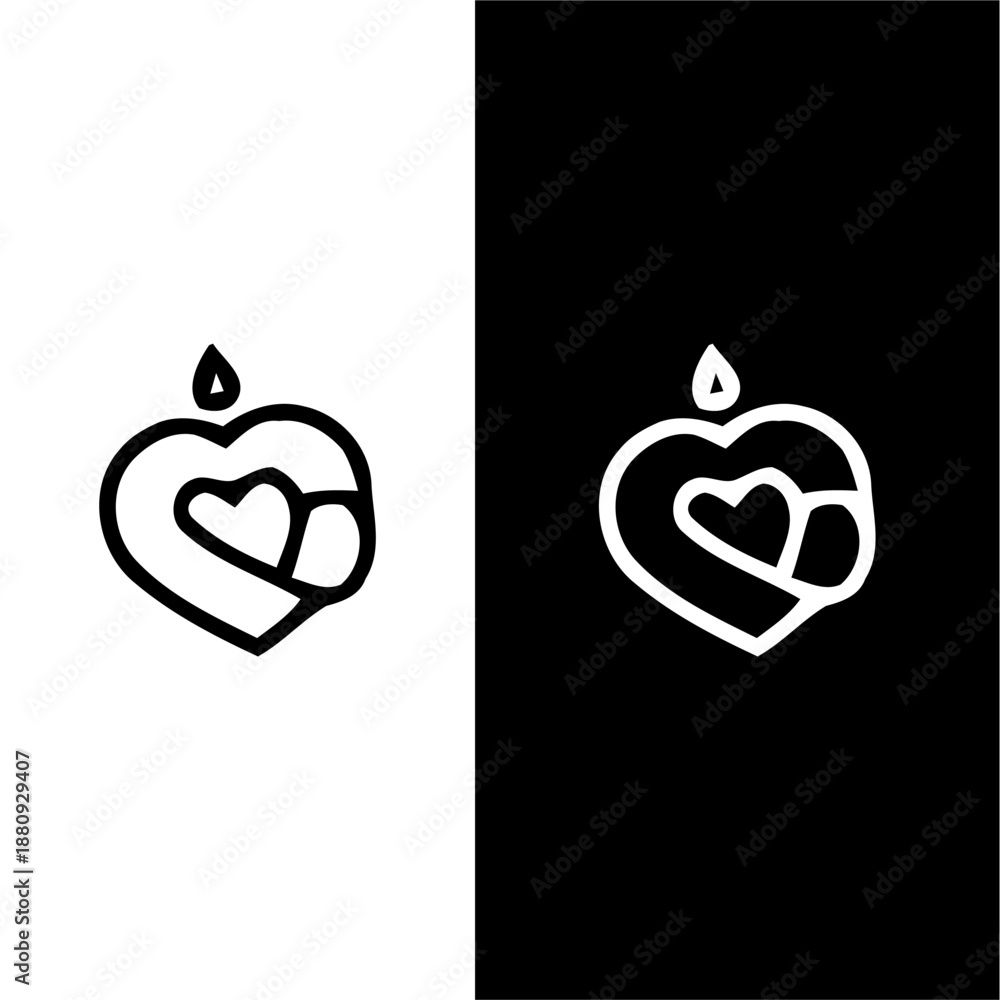 Fototapeta premium set of hearts
