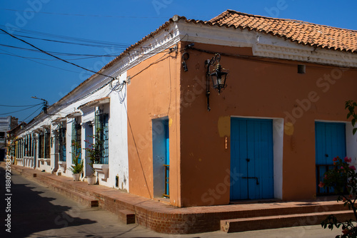 Wallpaper Mural Beautiful colonial streets of the Heritage Town of Santa Cruz de Mompox in Colombia. Torontodigital.ca