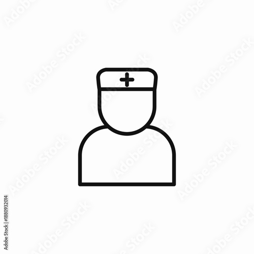 doctor medical professional icon sign vector