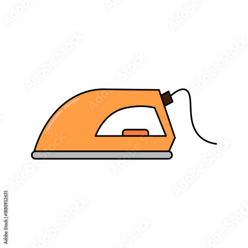 iron simple colors icon on white background