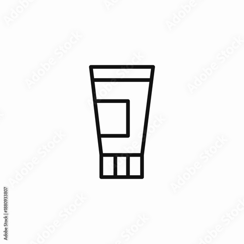 ointment cream tube icon sign vector