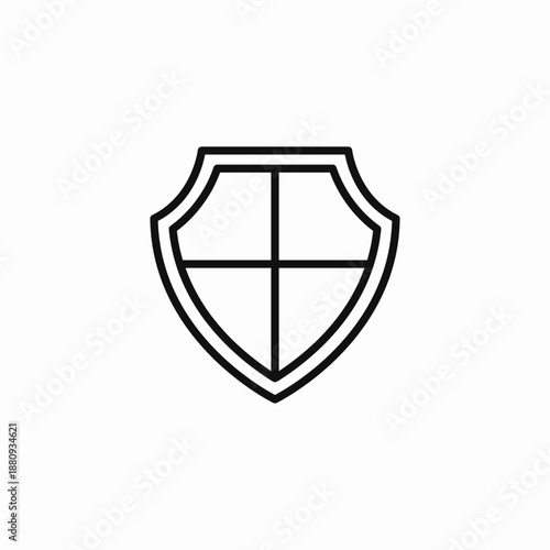 simple security shield icon sign vector