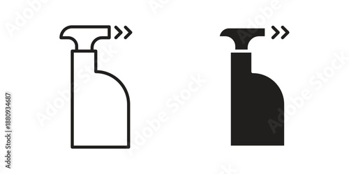 Cleaning spray icons with different styles. Vector logo illustration simple design.