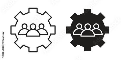 CRM icons with different styles. Vector logo illustration simple design.