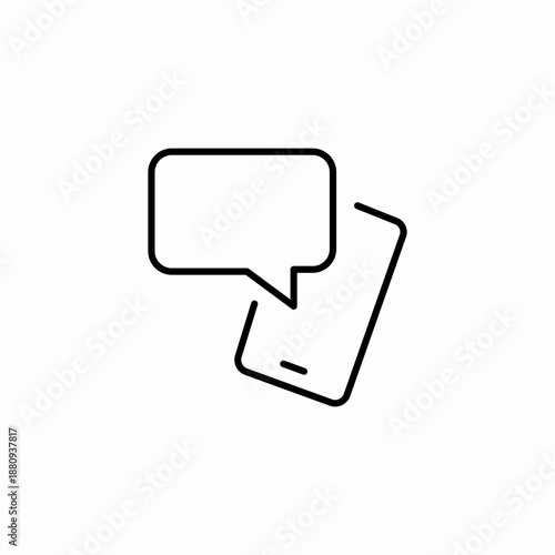 mobile phone texting  icon sign vector