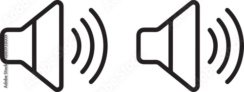 speaker communication icon two speakers exchanging audio waves