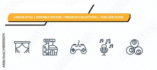 icons set - , outline vector