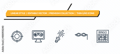 icons set - , outline vector