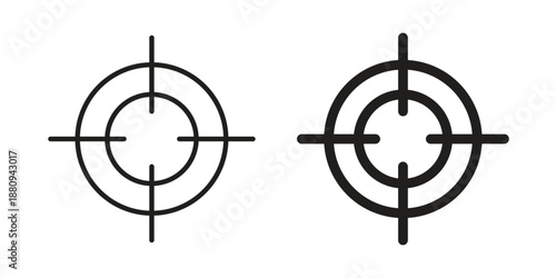 Focusing icons with different styles. Vector logo illustration simple design.