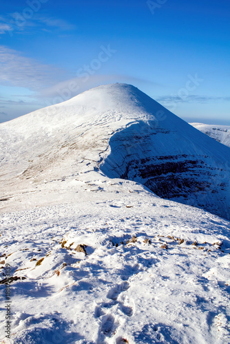 Winter view of Galtybeg Mountain