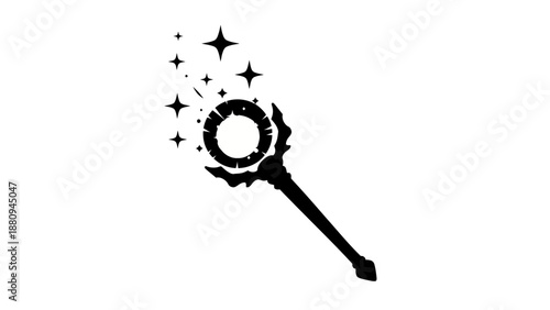 Solar Eclipse in Night Sky with Corona Effect and Dark Background for Astronomy