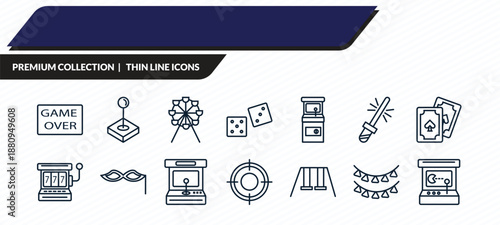 icons set - , outline vector