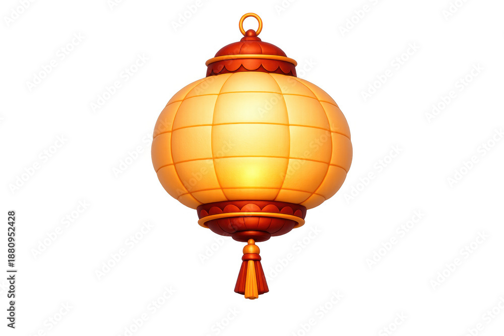 Fototapeta premium Glowing lantern in venice style for elegant decorative design