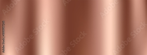 Copper, bronze metal foil gradient abstract vector background