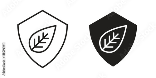 Save environment icons with different styles. Vector logo illustration simple design.
