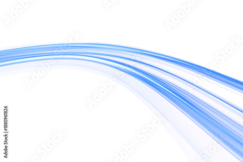 Elegant, Flowing Swoosh of Blue Light Trails