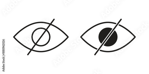 Sensitive content icons with different styles. Vector logo illustration simple design.