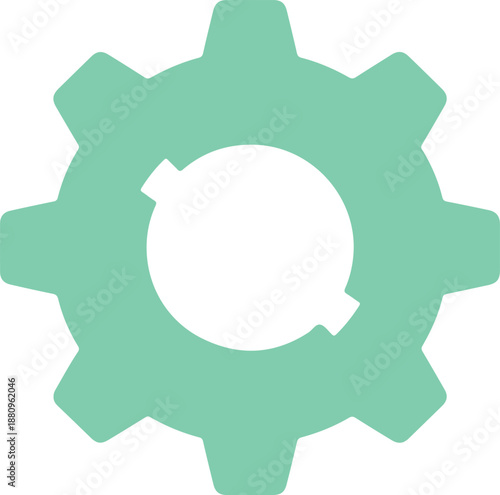 Gear Reload and Refresh Icon Vector Graphic Representing System Update and Processing Concept