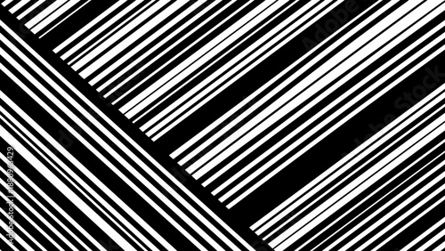 Black and White Diagonal Striped Pattern.