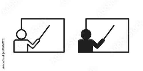 Training icons with different styles. Vector logo illustration simple design.