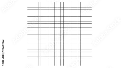 Black Grid Pattern on White Background.