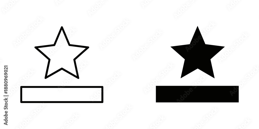 Obraz premium Star rating system