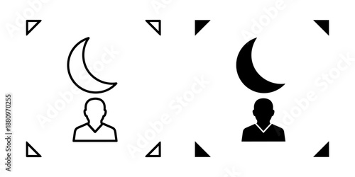 Symbolic representation of night and day