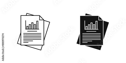 Black and white document stack