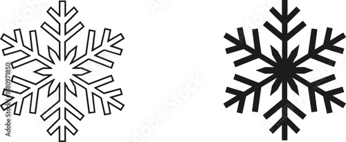 Symmetrical snowflakes design