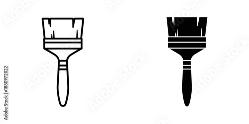 Two paint brushes side by side