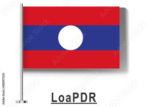 Free Download Flag OF Lao PDR icon - GFXLoad